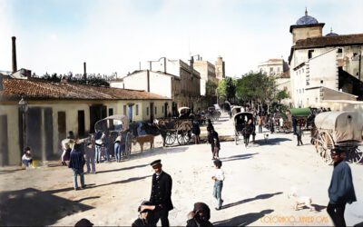 La fira de cavalls de Guillem de Castro en 1888, a color