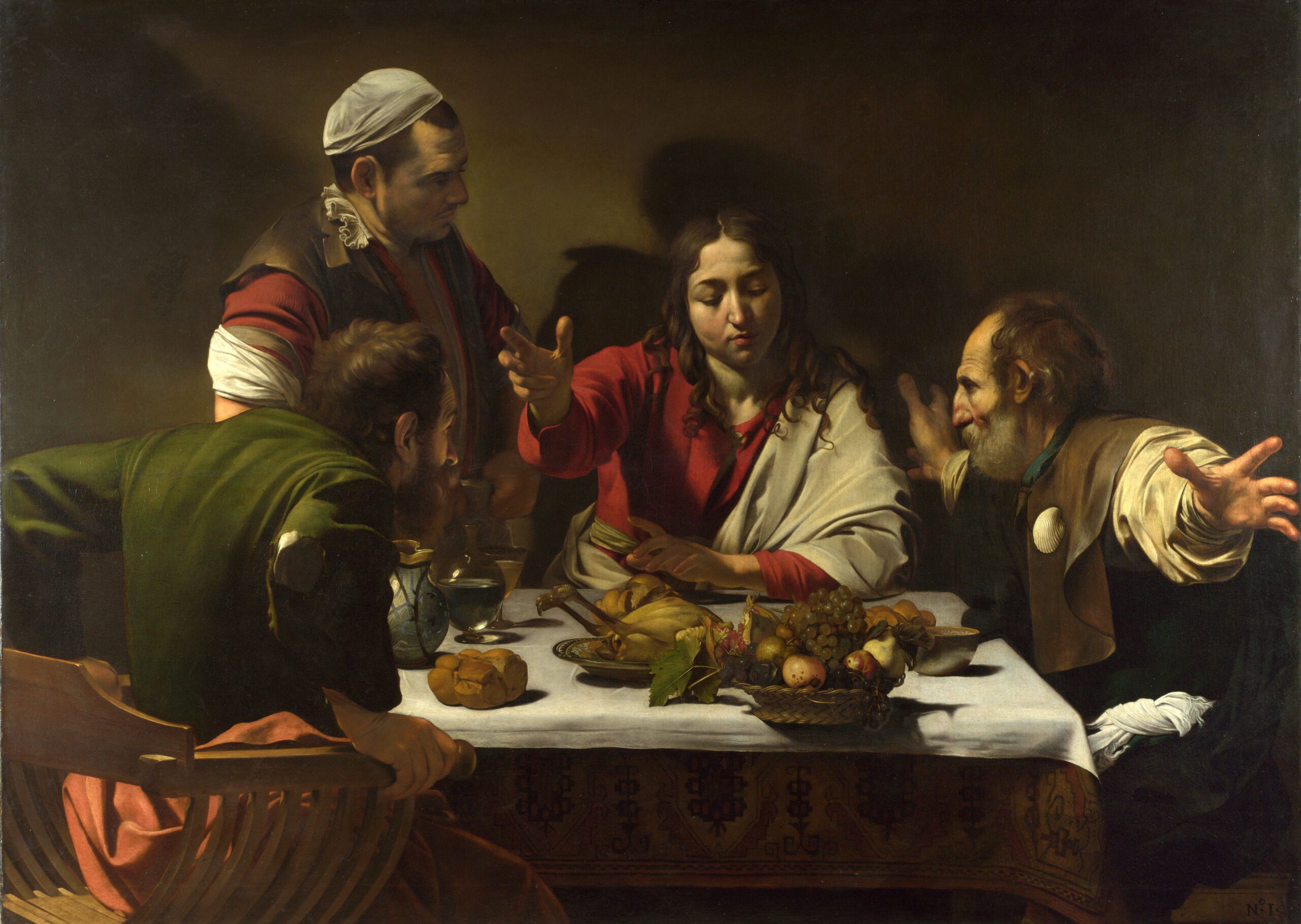 Caravaggio,Supper_at_Emmaus_National_Gallery,_London
