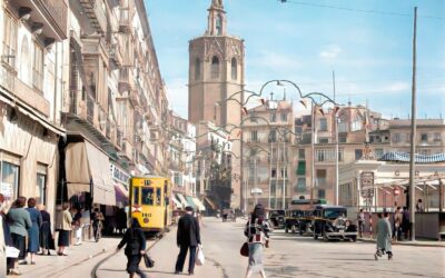 Un matí en la plaça de la Reina de 1953