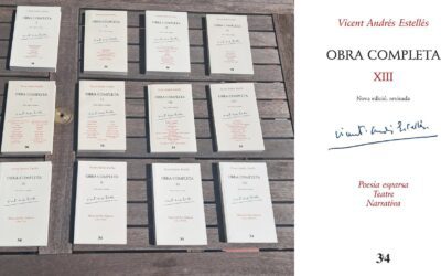 Tres poemaris inèdits d’Estellés veuen la llum en un nou volum de la seua ‘Obra completa’ revisada