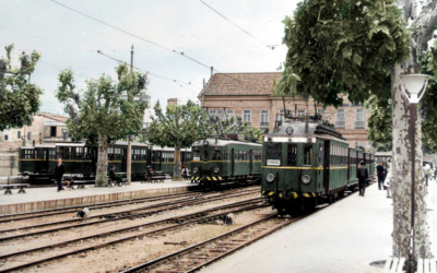 Els trenets de l’Estacioneta del Pont de Fusta en els anys 60