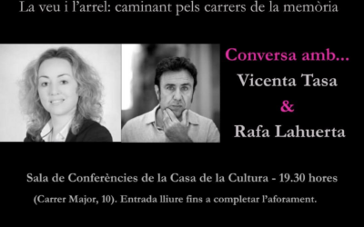 Paraula i memòria a Oliva amb Rafa Lahuerta i Vicenta Tasa