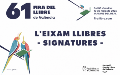 L’Eixam Llibres acull les signatures de nombrosos autors durant la Fira del Llibre de València de 2026