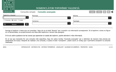 L’AVL presenta el Nomenclàtor Toponímic Valencià, que conté més de 125.000 topònims