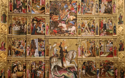 La Biblioteca Històrica de la Universitat de València presenta un estudi sobre el retaule de Sant Jordi del Centenar de la Ploma